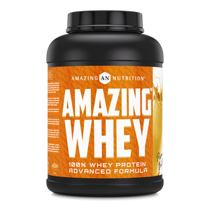 Amazing Whey Whey Protein Isolate & Concentrate | 5 Lbs | Peanut Butter Flavor