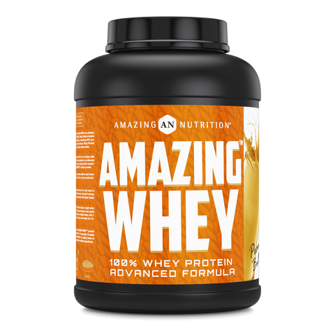Image of Amazing Whey Whey Protein Isolate & Concentrate | 5 Lbs | Peanut Butter Flavor