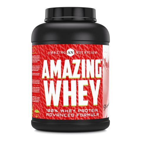 Image of Amazing Whey Whey Protein Isolate & Concentrate  | 5 Lbs | Strawberry Flavor