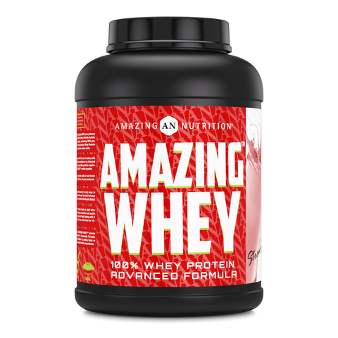 Image of Amazing Whey Whey Protein Isolate & Concentrate | 5 Lbs | Strawberry Flavor