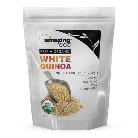 Image of Amazing Food Raw USDA Certified Organic White Quinoa  | 4 Lb