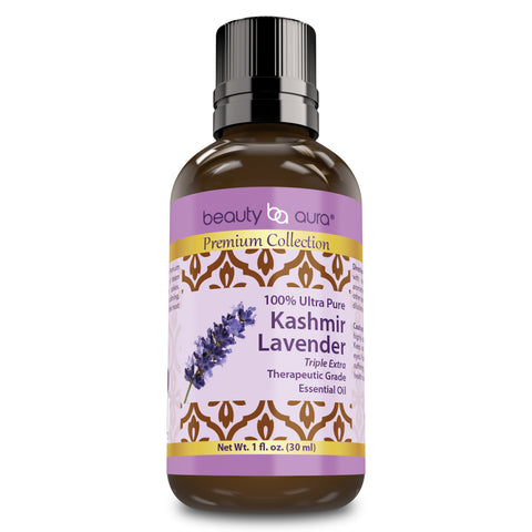 Image of Beauty Aura Premium Collection Kashmir Lavender Essential Oil | 1 Fl Oz
