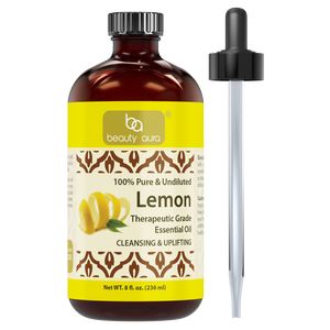 Beauty Aura Lemon Essential Oil | 8 Fl Oz