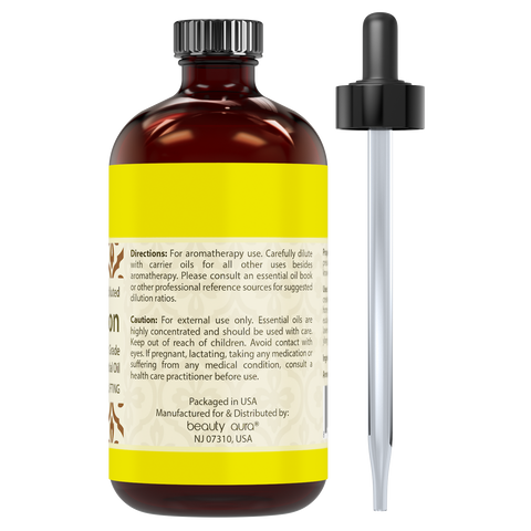 Image of Beauty Aura Lemon Essential Oil | 8 Fl Oz