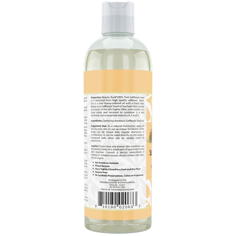 Image of Beauty Aura Safflower Seed Oil | 16 Fl. Oz (473 ml) | Moisturizing & Protecting