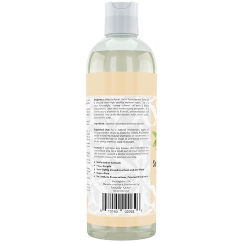 Image of Beauty Aura Sesame Seed Oil | 16 Fl. Oz (473 ml) | Healing & Moisturizing