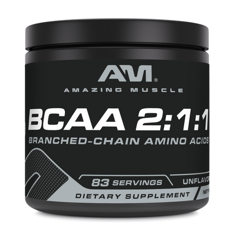 Image of Amazing Muscle BCAA 2:1:1 Powder | Unflavored | 498 G | 83 Servings