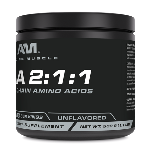 Image of Amazing Muscle BCAA 2:1:1 Powder | Unflavored | 498 G | 83 Servings
