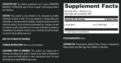 Image of Amazing Muscle CITRULLINE | UNFLAVORED
