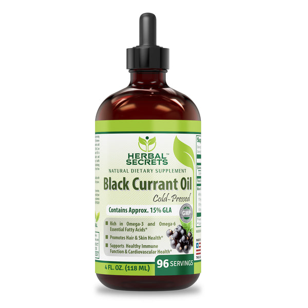 Herbal Secrets Black Currant Oil 4 Fl Oz 118 Ml Amazing Nutrition