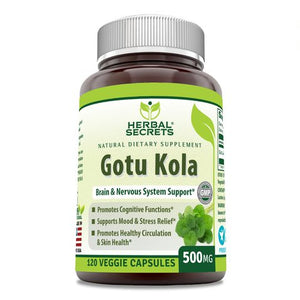 Herbal Secrets Gotu Kola | 500 Mg | 120 Capsules