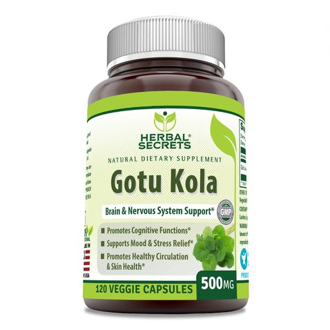 Image of Herbal Secrets Gotu Kola | 500 Mg | 120 Capsules