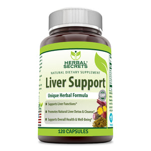 Herbal Secrets Liver Support |  120 Capsules