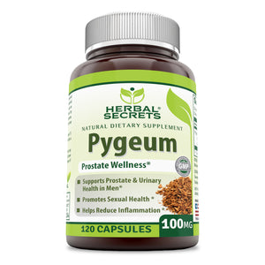 Herbal Secrets Pygeum Extract | 100 Mg | 120 Capsules