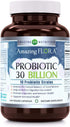 Amazing Flora Probiotic 30 Billion | 10 Strains | 240 Veggie Capsules