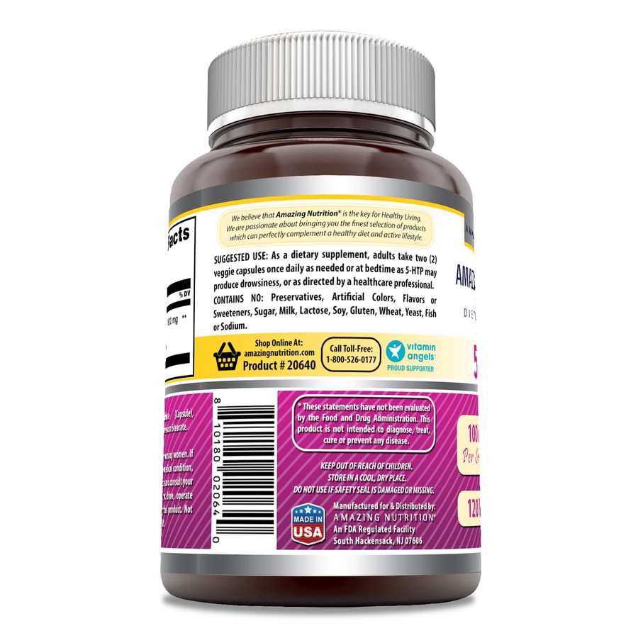 Amazing Formulas 5-HTP | 100 Mg | 120 Veggie Capsules