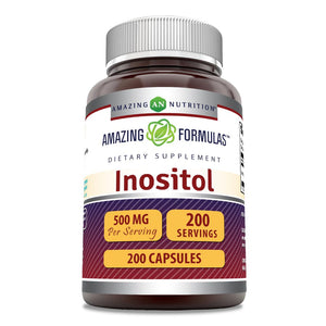 Amazing Formulas Inositol | 500 Mg | 200 Capsules
