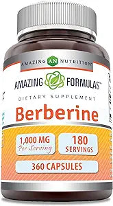 Amazing Formulas Berberine | 1000 Mg | 360 Capsules