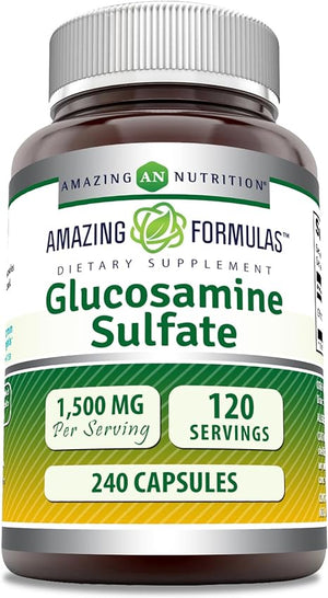 Amazing Formulas Glucosamine Sulfate | 1500 Mg Per Serving | 240 Capsules