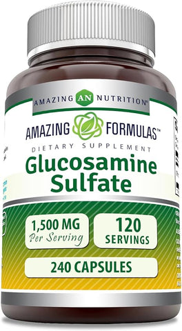 Image of Amazing Formulas Glucosamine Sulfate | 1500 Mg Per Serving | 240 Capsules
