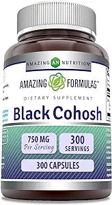 Amazing Formulas Black Cohosh | 750 Mg | 300 Capsules