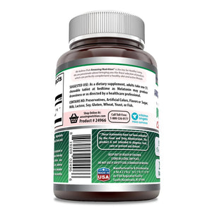 Amazing Formulas Melatonin | 5 Mg | Strawberry Flavor | 250 Tablets