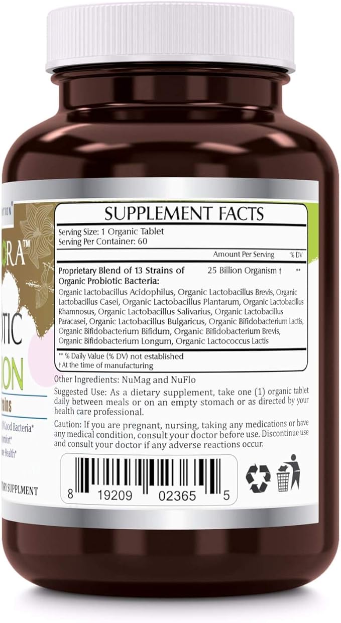 Amazing Flora Probiotic 25 Billion | 13 Strains | 60 Tablets