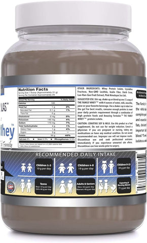 Amazing Formulas The Family Whey Protein (Isolate) | Powder| 2 Lbs | Cookies & Cream Flavor