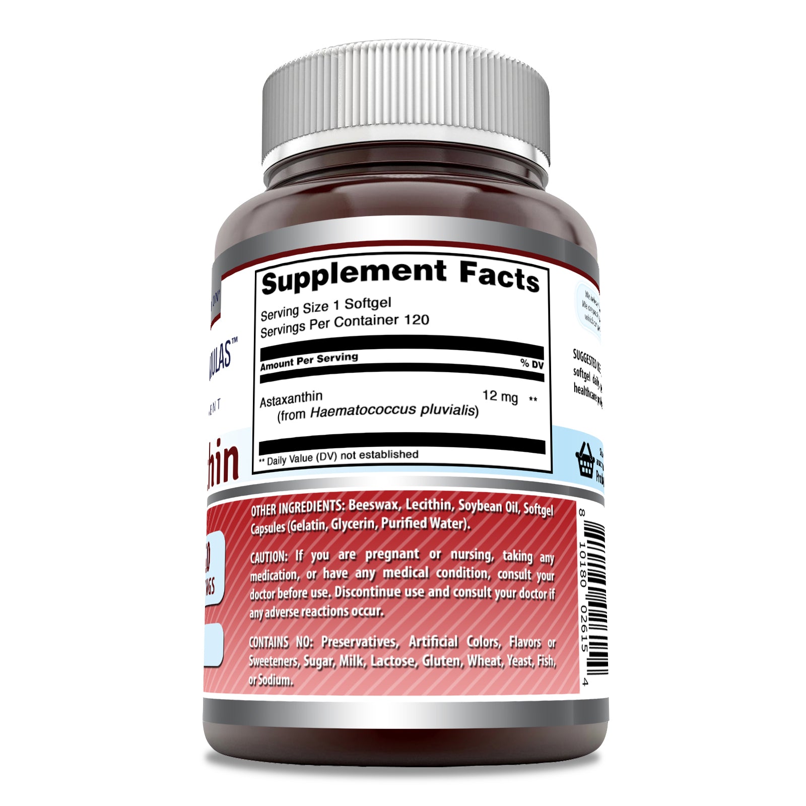 Amazing Formulas Astaxanthin | 12 Mg | 120 Softgels