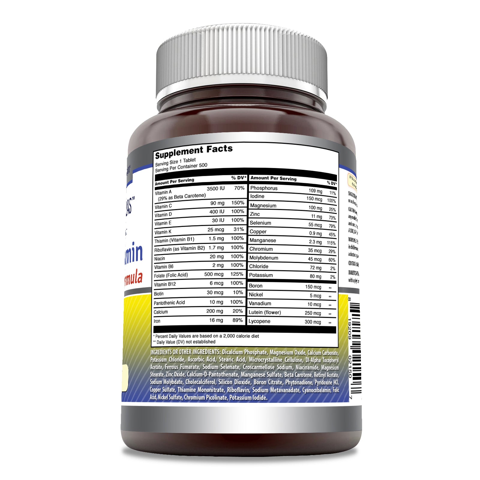 Amazing Formulas Daily Multivitamin | 500 Tablets