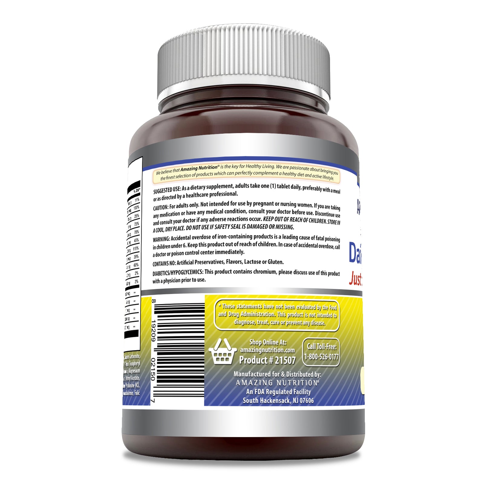 Amazing Formulas Daily Multivitamin | 500 Tablets