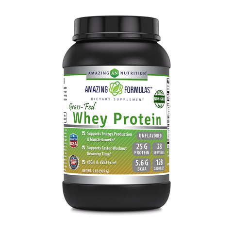 Image of Amazing Formulas Grass FED Whey Protein | 2 Lbs | Unflavored