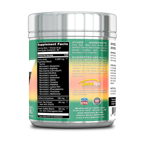 Amazing Muscle Amino Punch | 30 Servings | Watermelon