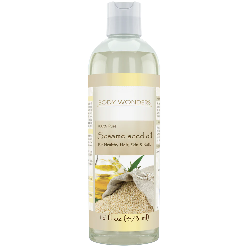 Body Wonders Sesame Seed Oil | 16 Fl. Oz (473 ml) | 100% Pure