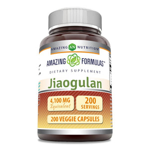 Amazing Formulas Jiaogulan | 4100 Mg | 200 Veggie Capsules