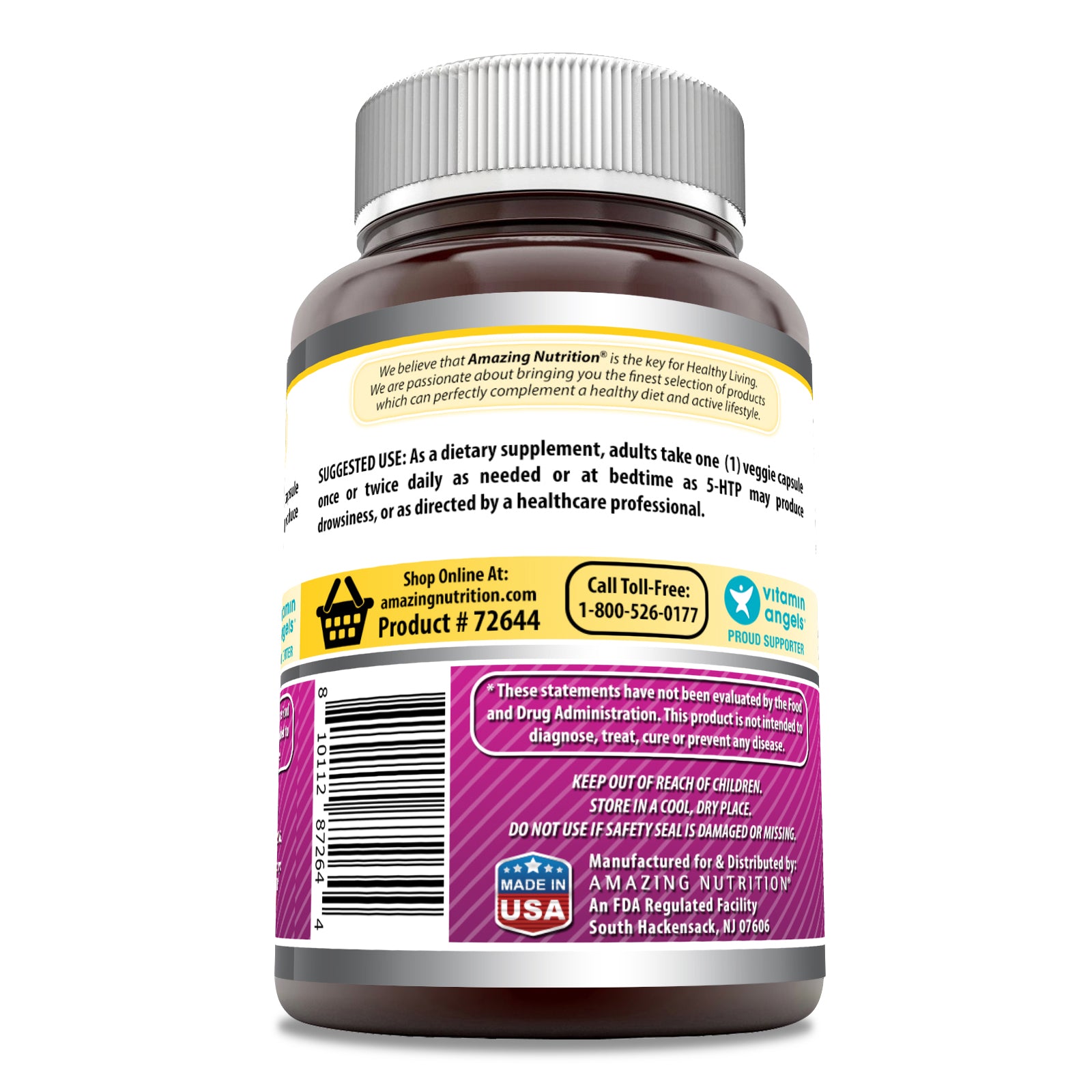 Amazing Formulas 5-HTP | 100 Mg | 240 Veggie Capsules