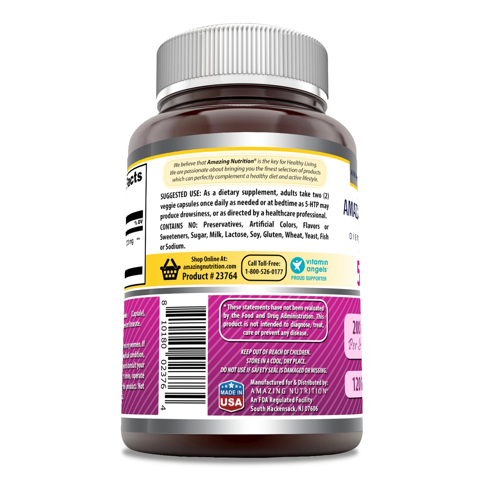 Amazing Formulas 5-HTP | 200 Mg | 120 Veggie Capsules