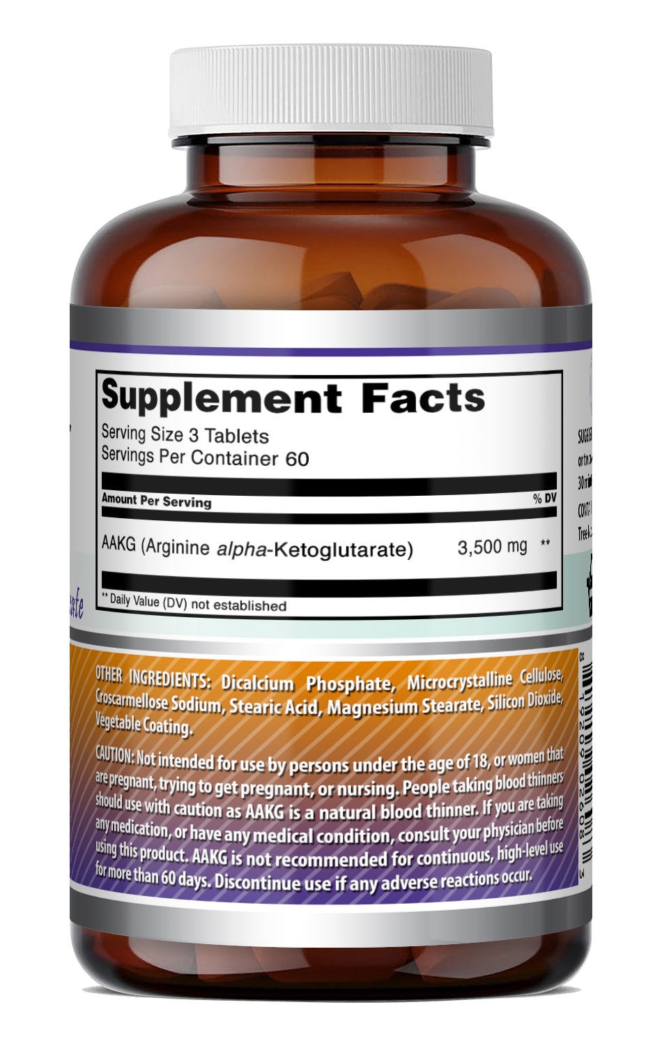 Amazing Formulas AAKG (Arginine Alpha-Ketoglutarate) 3500 Mg per Serving | 180 Tablets