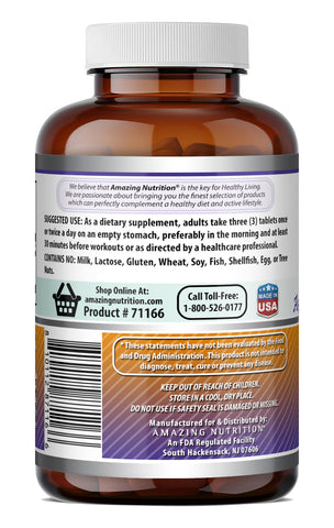 Image of Amazing Formulas AAKG (Arginine Alpha-Ketoglutarate) 3500 Mg per Serving | 90 Tablets