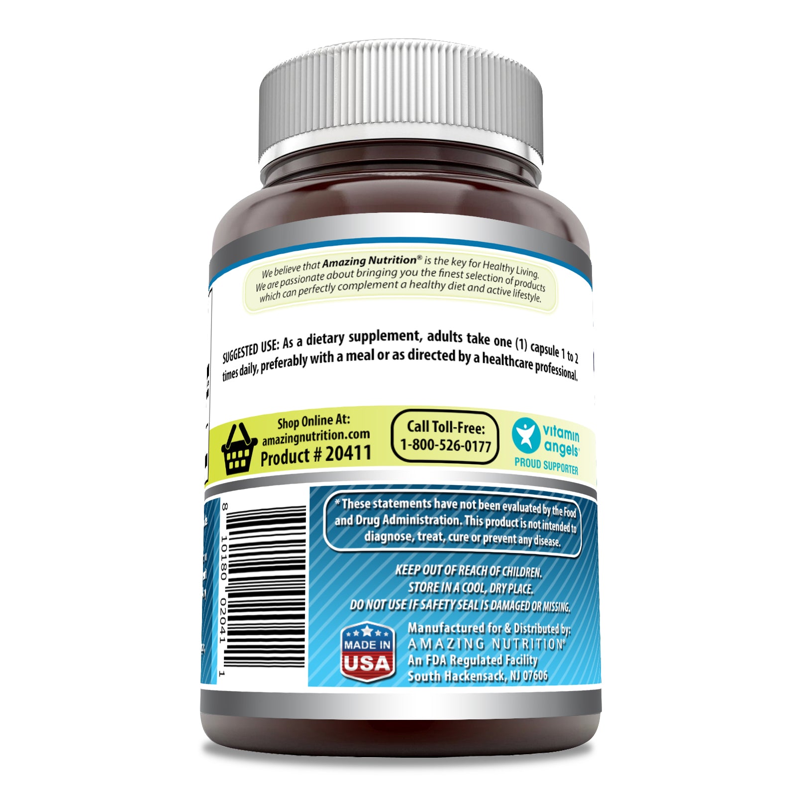 Amazing Formulas ALA/ALC (Alpha Lipoic Acid/Acetyl-L-Carnitine) | 750 Mg | 120 Capsules