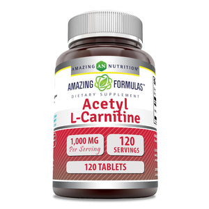 Amazing Formulas Acetyl L-Carnitine | 1000 Mg | 120 Tablets