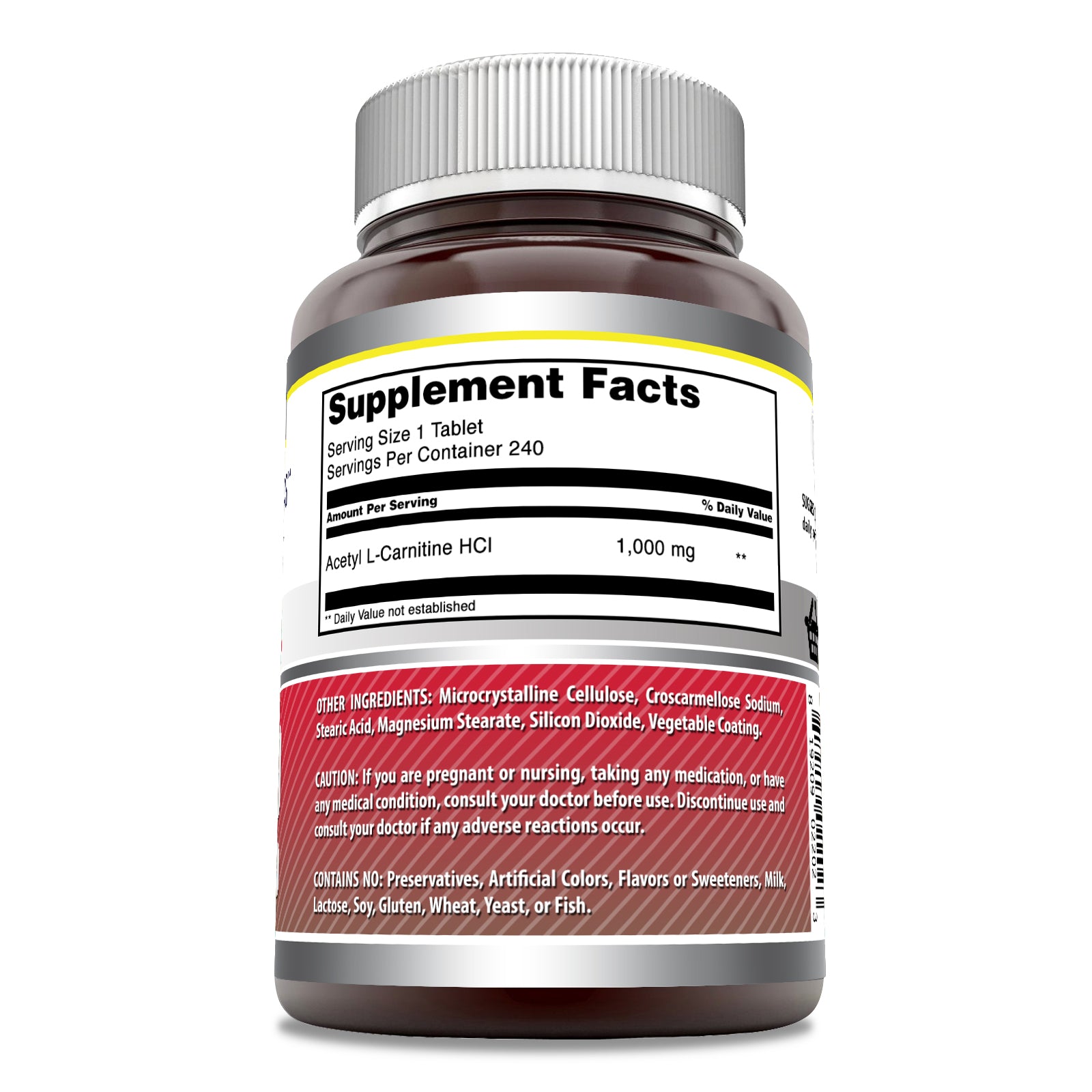 Amazing Formulas Acetyl L-Carnitine | 1000 Mg | 240 Tablets