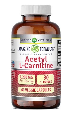 Image of Amazing Formulas Acetyl L-Carnitine 1200 Mg per Serving | 60 Veggie Capsules