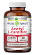 Amazing Formulas Acetyl L-Carnitine 1500 Mg per Serving | 120 Veggie Capsules