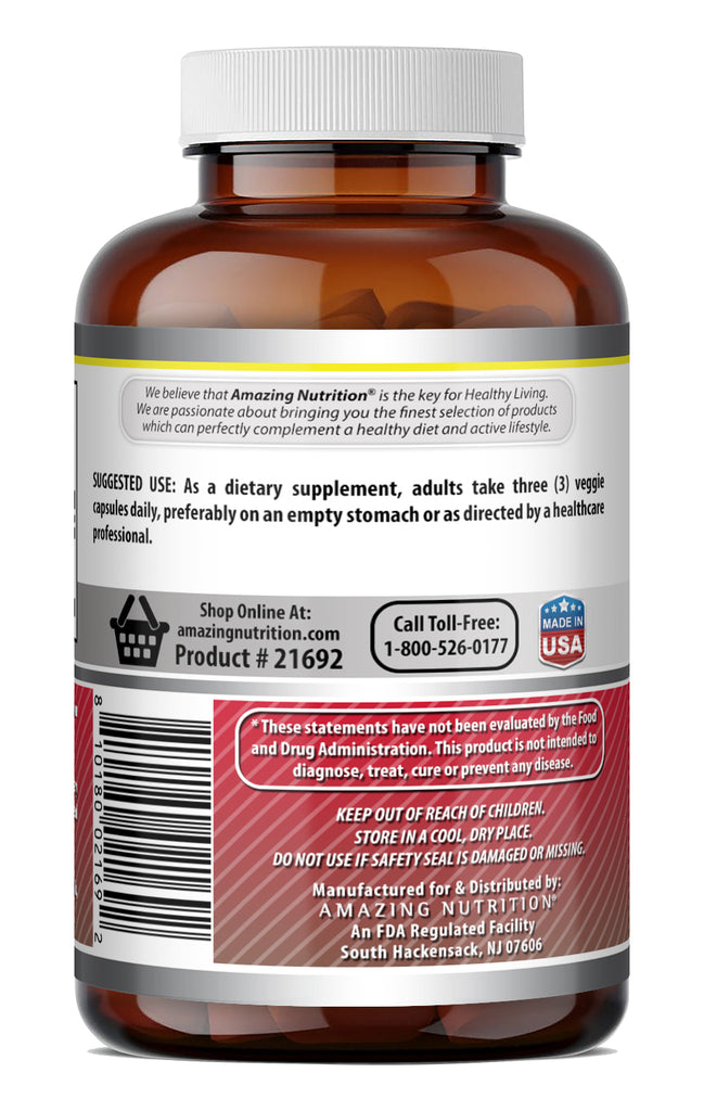 Amazing Formulas Acetyl L-Carnitine 1500 Mg per Serving | 120 Veggie Capsules