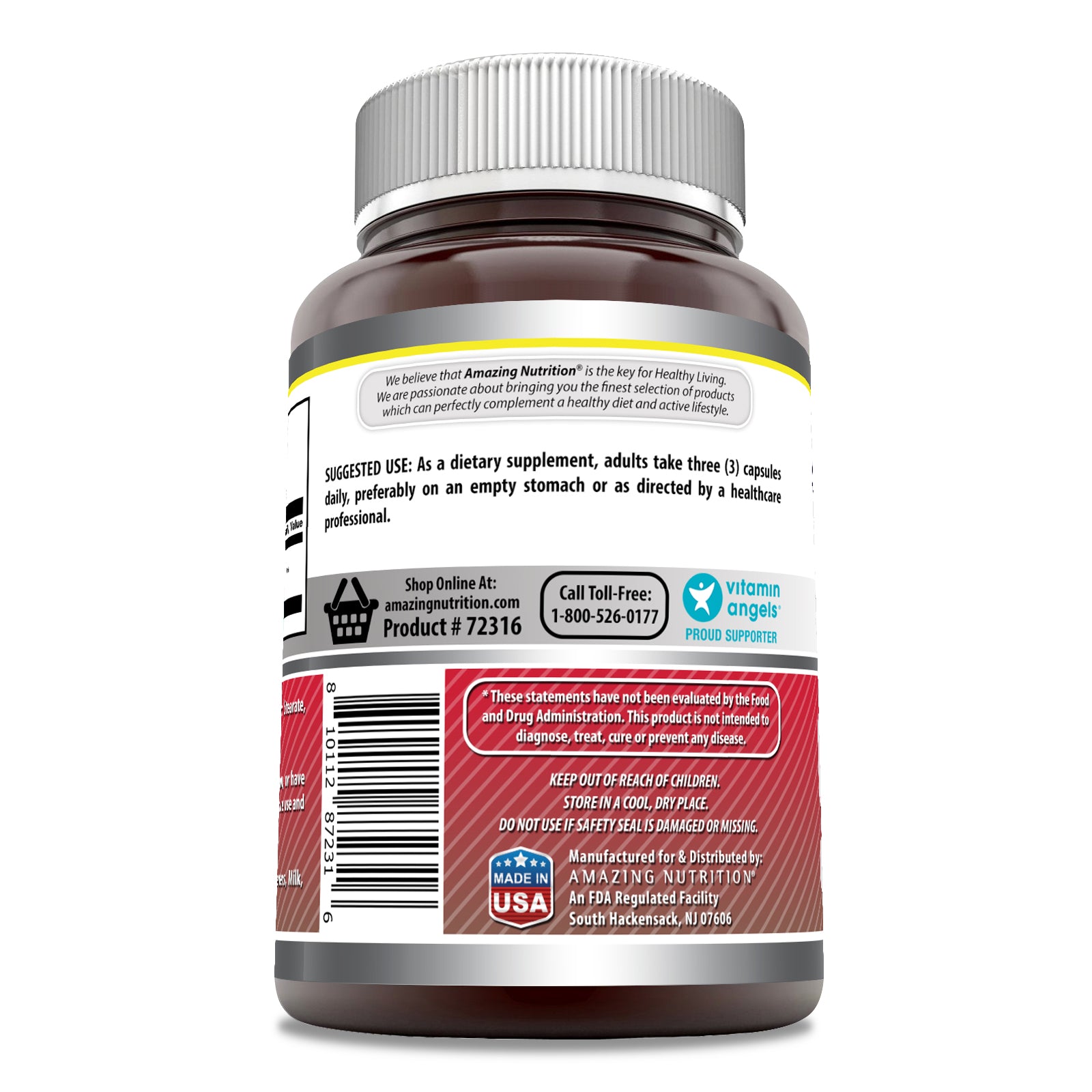 Amazing Formulas Acetyl L-Carnitine | 1500 Mg Per Serving | 200 Capsules