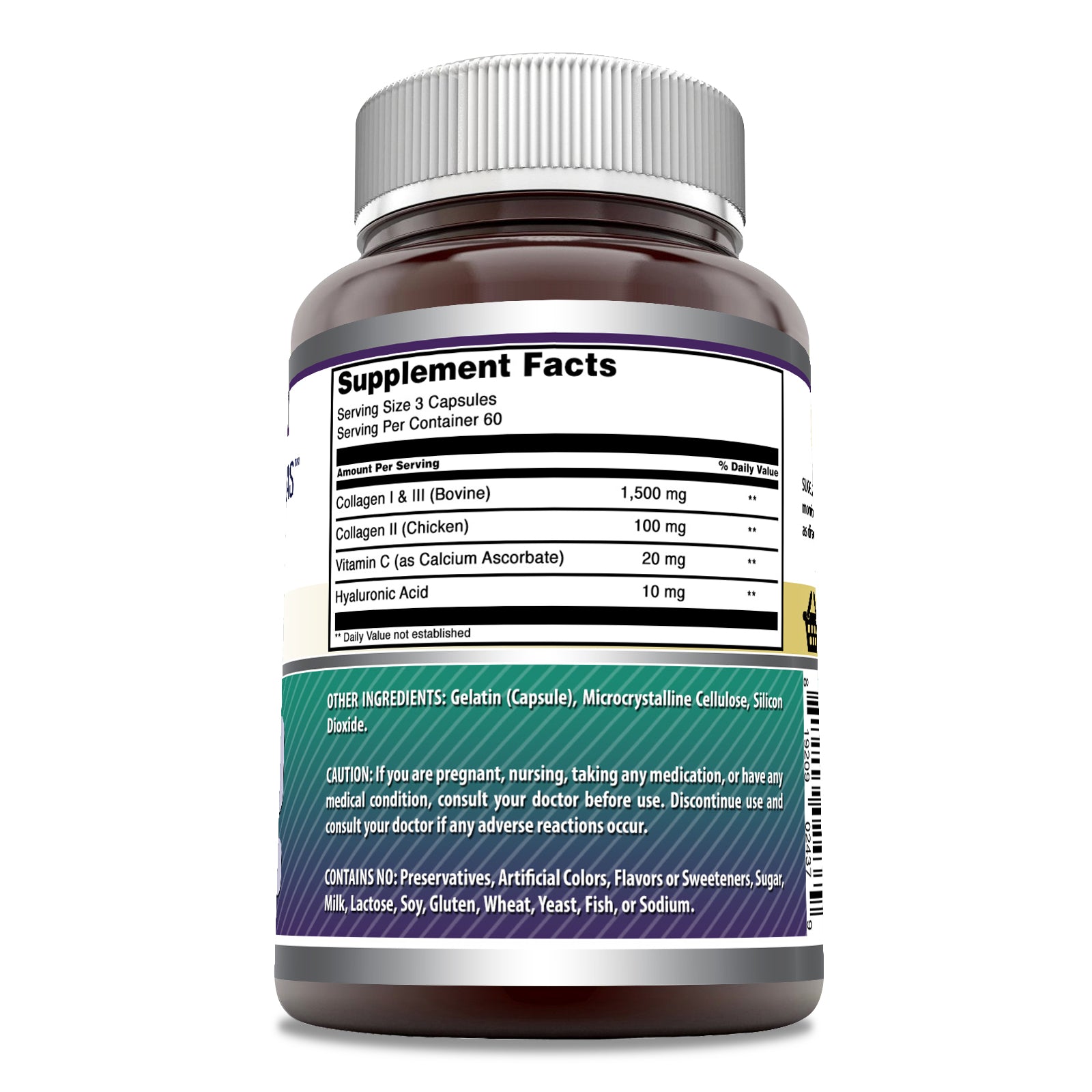 Amazing Formulas Advanced Collagen | 1600 Mg Per Serving | 180 Capsules