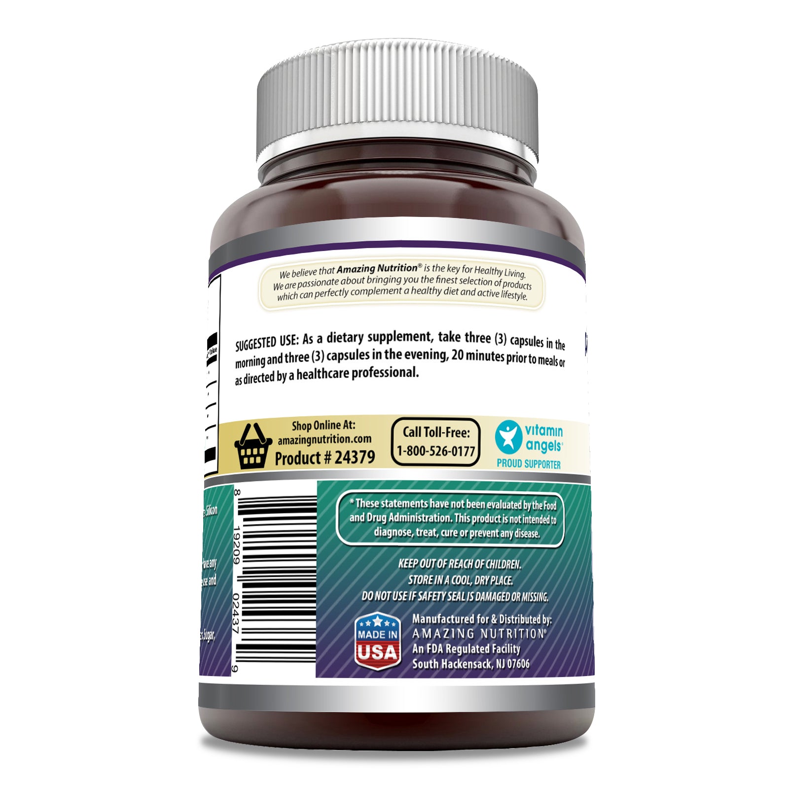 Amazing Formulas Advanced Collagen | 1600 Mg Per Serving | 180 Capsules