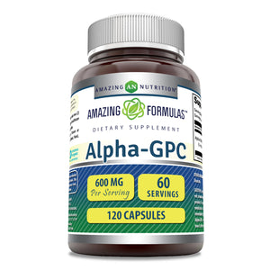 Amazing Formulas Alpha-GPC | 600 Mg Per Serving | 120 Capsules