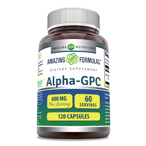 Image of Amazing Formulas Alpha-GPC | 600 Mg Per Serving | 120 Capsules